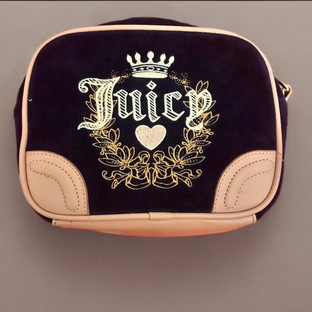 Juicy Couture Black and Cream Crossbody Bag